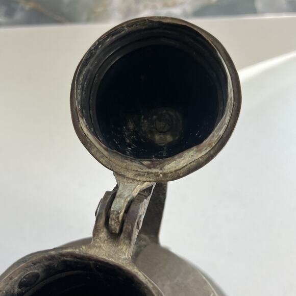 Vintage Hand Forged Lidded Coffee Urn Pitcher Copper Turkish Middle Eastern - Picture 12 of 16